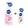 Nivea Body Lotion Natural Glow With Even Tone Complex &amp; Vitamin C 625ml + Natural Glow 250ml
