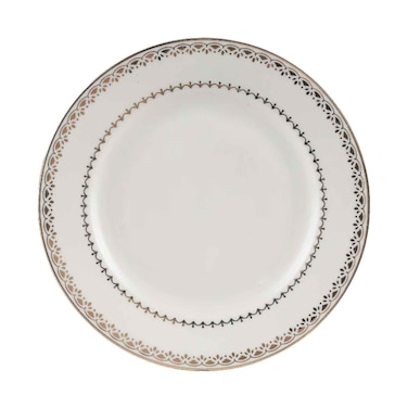 Decopor 10 Inches Dinner Plate Golden Design