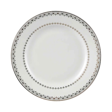 Decopor 8 Inches Dessert Plate Golden Design