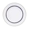 Decopor 8 Inches Dessert Plate Midnight Gold Design
