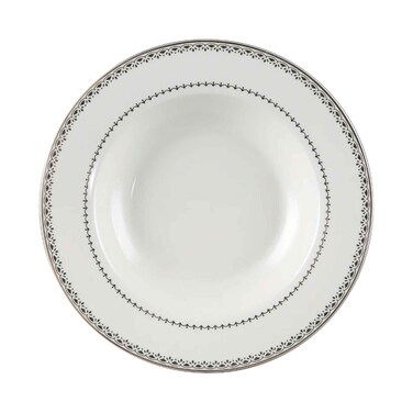 Decopor 8.5 Inches Soup Plate Golden Design