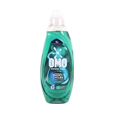 Omo Wonder Wash Odor Defy Liquid Laundry Detergent for Short Wash Cycles 840ml