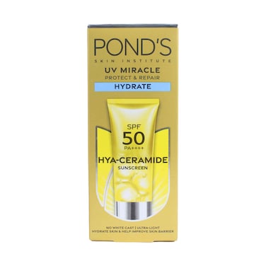 Pond's UV Miracle Hydrate Sunscreen SPF50 PA+ with HYA-Ceramide 50g