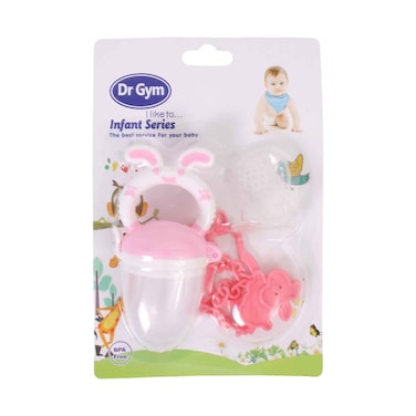 Doctor Gym Infant Series Baby Fruit Juicer Pacifier With Chain Set Assorted