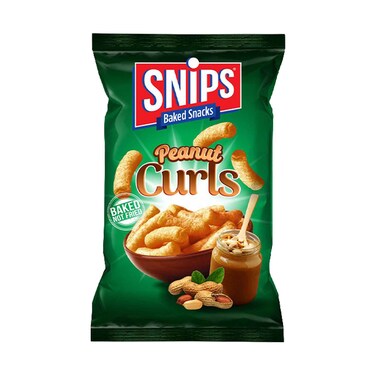 Snips Baked Snacks Peanut Curls Corn Puffs