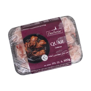 Duchesse Frozen Whole Quail 600g