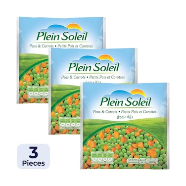 Plein Soleil Frozen Peas &amp; Carrots 400gx3 Pieces