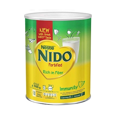Nido Fortified Full Cream Milk Powder Can 900g