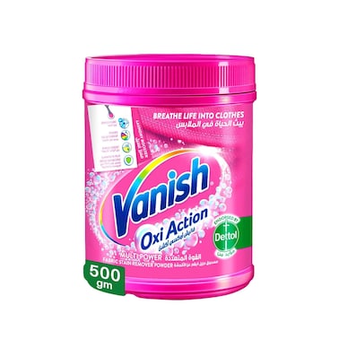 Vanish Oxi Action Fabric Stain Remover Powder 500g - Coloured &amp; White Clothes