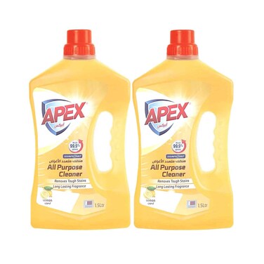 Apex All Purpose Liquid Cleaner Lemon 1.5Lx2 Pieces