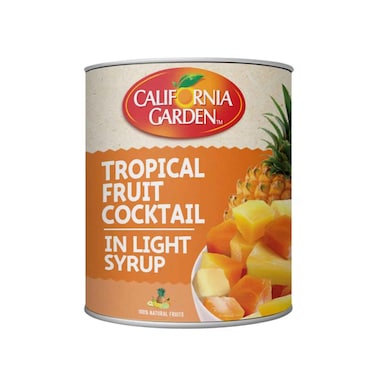 حدائق كاليفورنيا كوكتيل فواكه استوائية معلب فى شراب خفيف 565 غرام