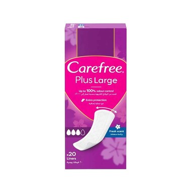Carefree Panty Liners Large 20 Pads