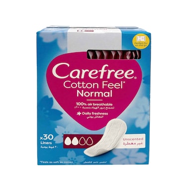 Carefree Panty Liners Normal with Cotton Extract Pack of 30
