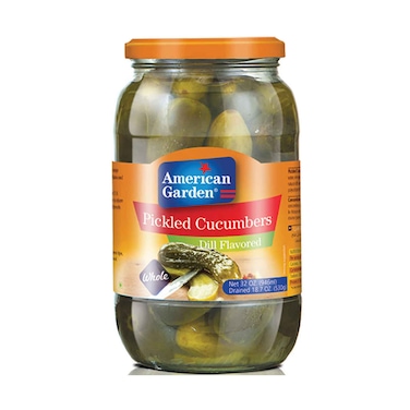 American Garden Pickled Cucumbers with Dill Flavored 907g