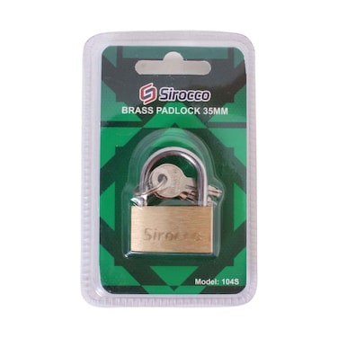 Sirocco Brass Padlock 35mm