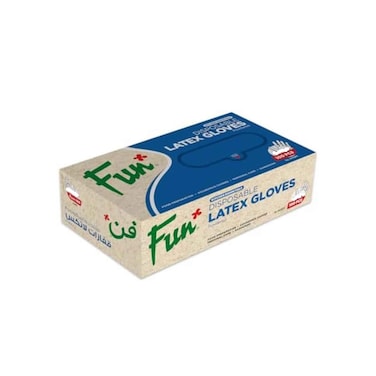 Fun Gloves Latex Medium 100Pcs