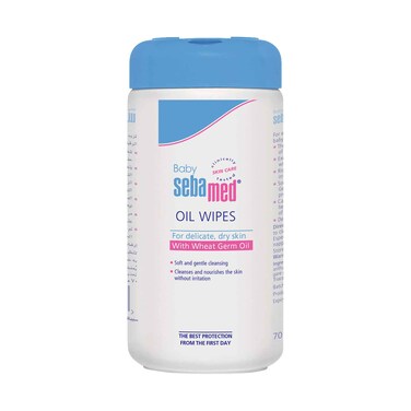 Sebamed Baby Oil Wipes For Delicate Skin 70 Wipes