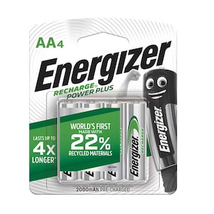 Energizer Recharge AA Battery Pack of 4 Pieces