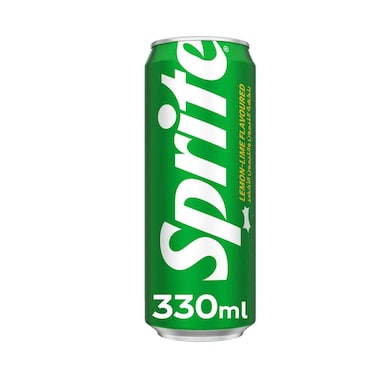 Sprite Carbonated Lemon Lime Flavoured Drinks Can 330ml