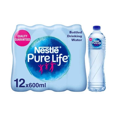 NESTLE PURE LIFE MNR/WATER 600MLX12