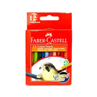 Faber Castell 12 Color Pencils Short