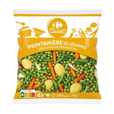 Carrefour Frozen Mix Vegetables Spring 1kg