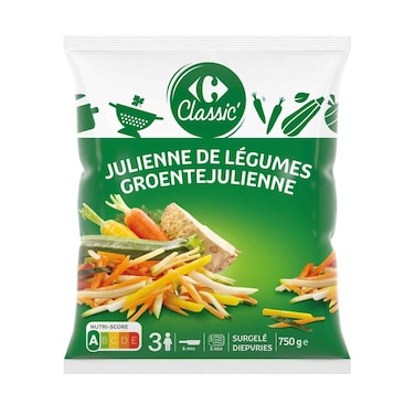 Carrefour Frozen Extra Vegetables Julienne 750g