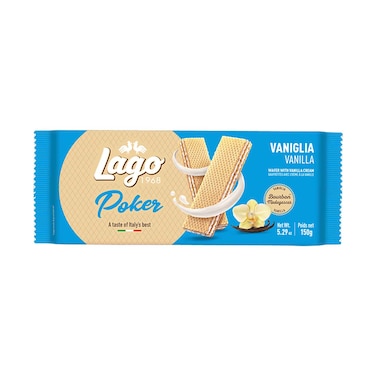 Gastone Lago Poker Wafer With Vanilla Cream 150g