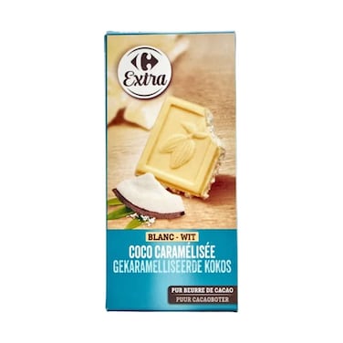 كارفور شوكولاتة بيضاء بجوز الهند 200 غرام