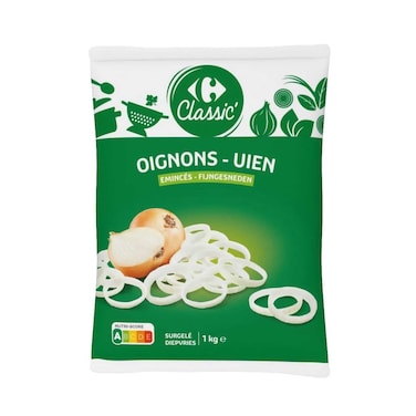 Carrefour Frozen Sliced Onion 1kg