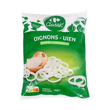 Carrefour Thinly Sliced Frozen Onions 1kg