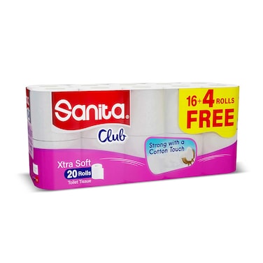 Sanita Club Toilet Tissue 16+4