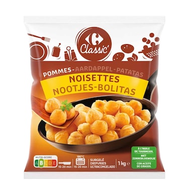 Carrefour Frozen Potato Noisettes 1kg