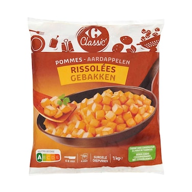 Carrefour Frozen Potatoes Rissole 1kg