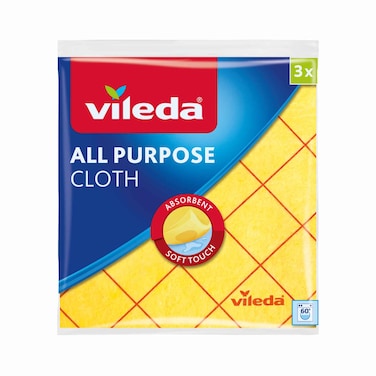قطعة قماش مناسبة لجميع الأغراض من نوع فيليدا- ماصة ومتينة وقابلة للغسل- 3 قطع