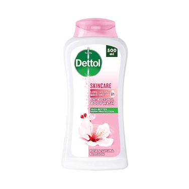 Dettol Skincare Shower Gel &amp; Body Wash Rose &amp; Sakura Blossom Scent 500ml
