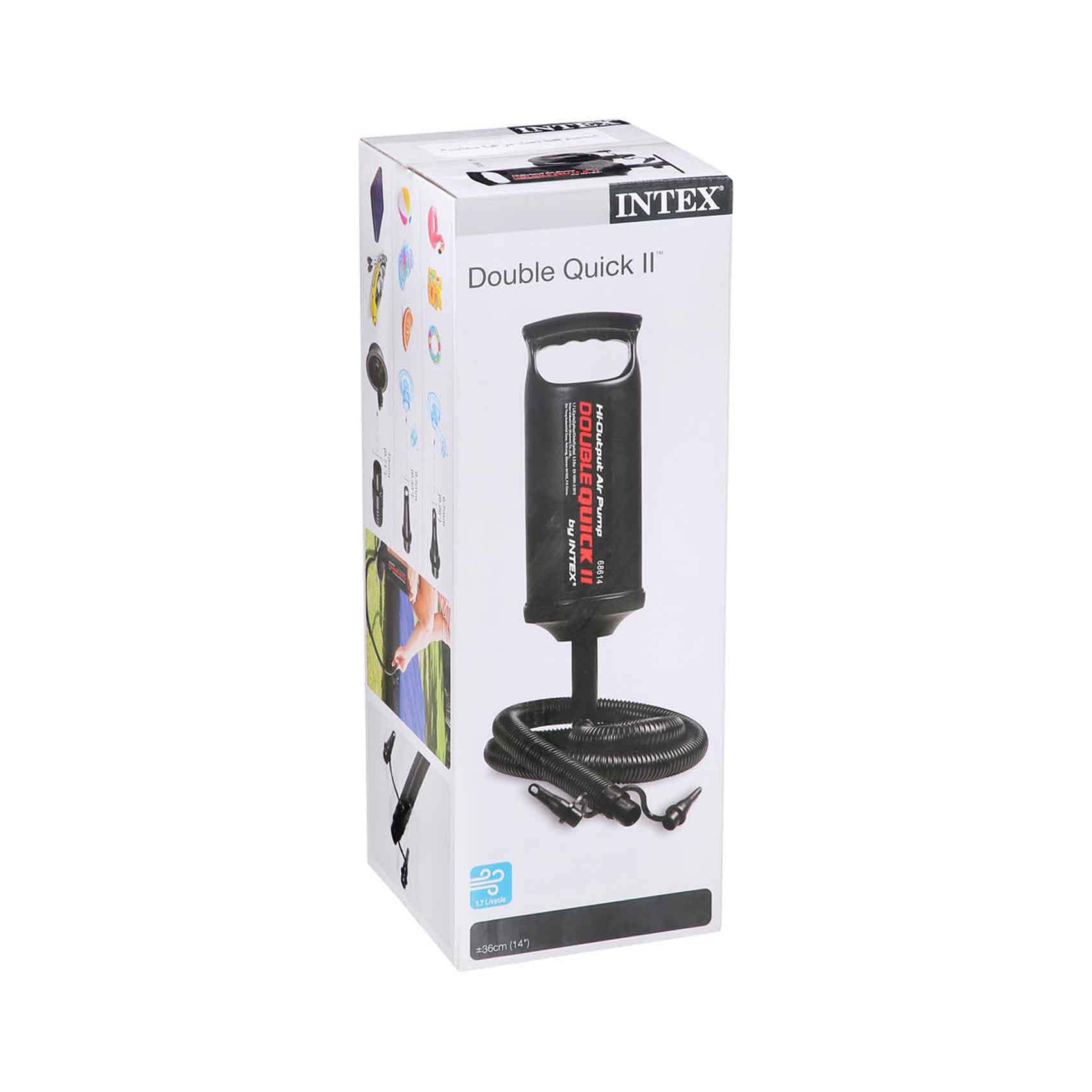 Buy Intex Hand Pump Double Quick II 36cm Online Carrefour Qatar