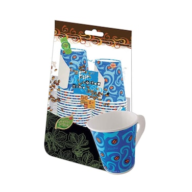 Fun Paper Cups With Handle 7oz&times;50Pcs