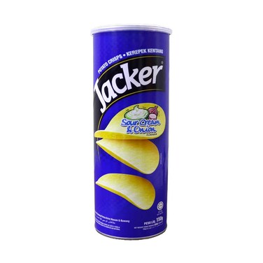 Jacker Potato Crisps Sour Cream &amp; Onion 150g