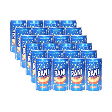 Rani Float Juice Drink With Real Fruit Chunks Peach Flavour 180mlx24 Pieces
