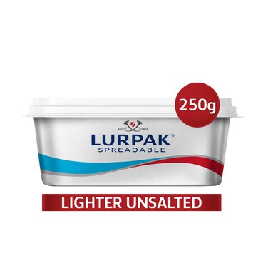 Lurpak Soft Light Butter Unsalted 250g