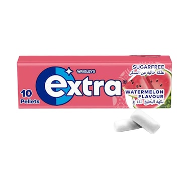 Wrigley's Extra Gum Watermelon, 10 pellets