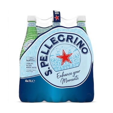 سان بيليجرينو - مياه معدنية طبيعية غازية 1 لتر × 6 قطع