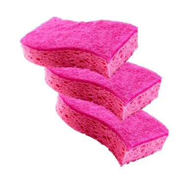 3M Scotch Brite Scrub Sponges Delicate Care Scrub Sponge 3 Pieces