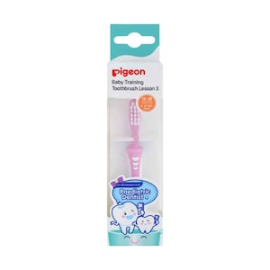 Pigeon Baby Training Toothbrush Lesson 3 Lime Green