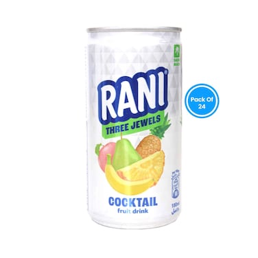 Rani Fruit Drinks Three Jewels Cocktail 180mlx24 Pieces