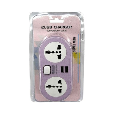 New Time Conversion Socket 2USB Charger 
