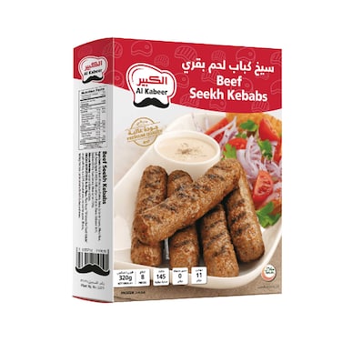 Al Kabeer Frozen Beef Seekh Kebabs 320g