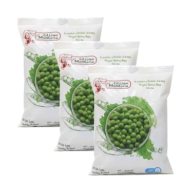 Montana Frozen Green Peas 400gx3 Pieces
