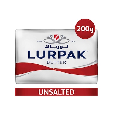 Lurpak Butter Unsalted Block 200g